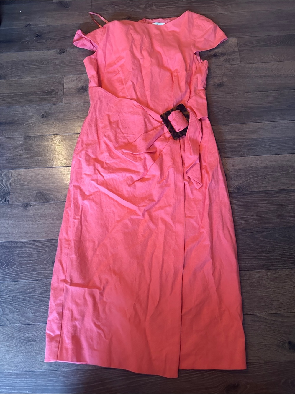 Eliza J Linen Midi Dress. Medium